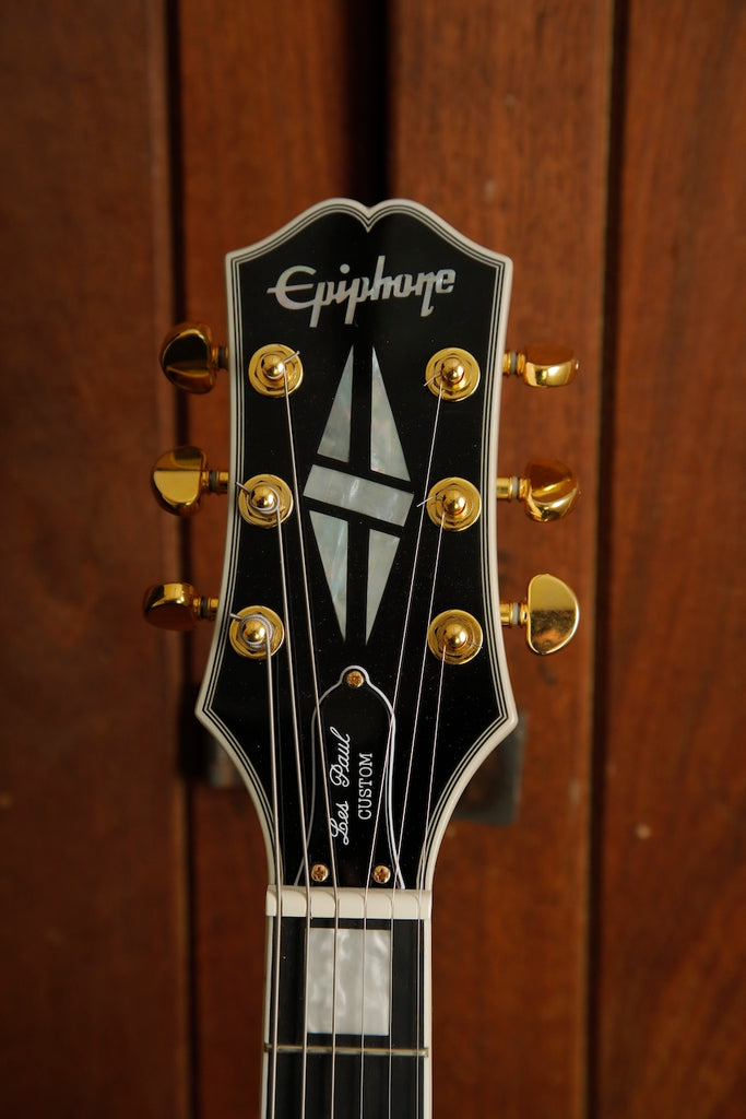 Epiphone Les Paul Custom Alpine White Guitar Pre-Owned