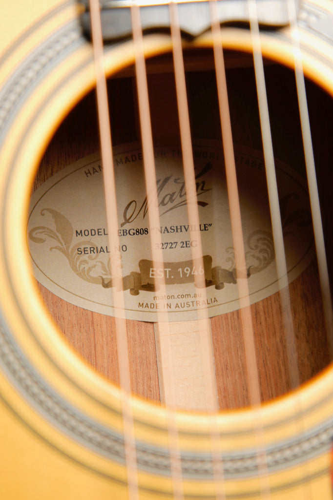 Maton EBG808 Nashville Acoustic-Electric Sunburst Guitar