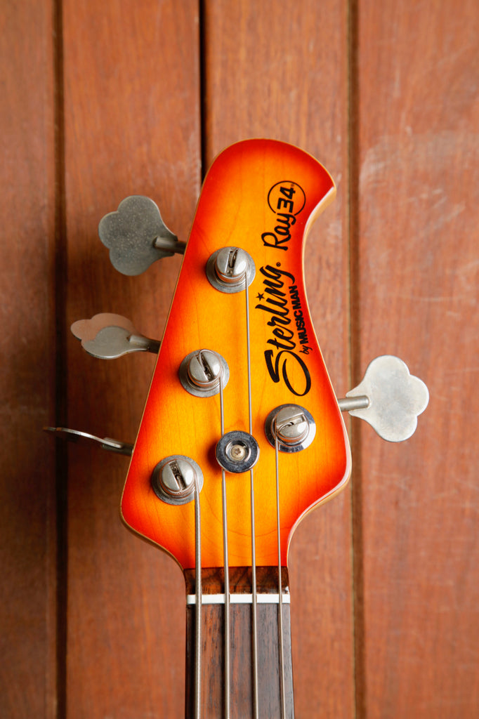Sterling By Music Man Ray34 Maple Top Sunburst Bass Guitar Pre-Owned