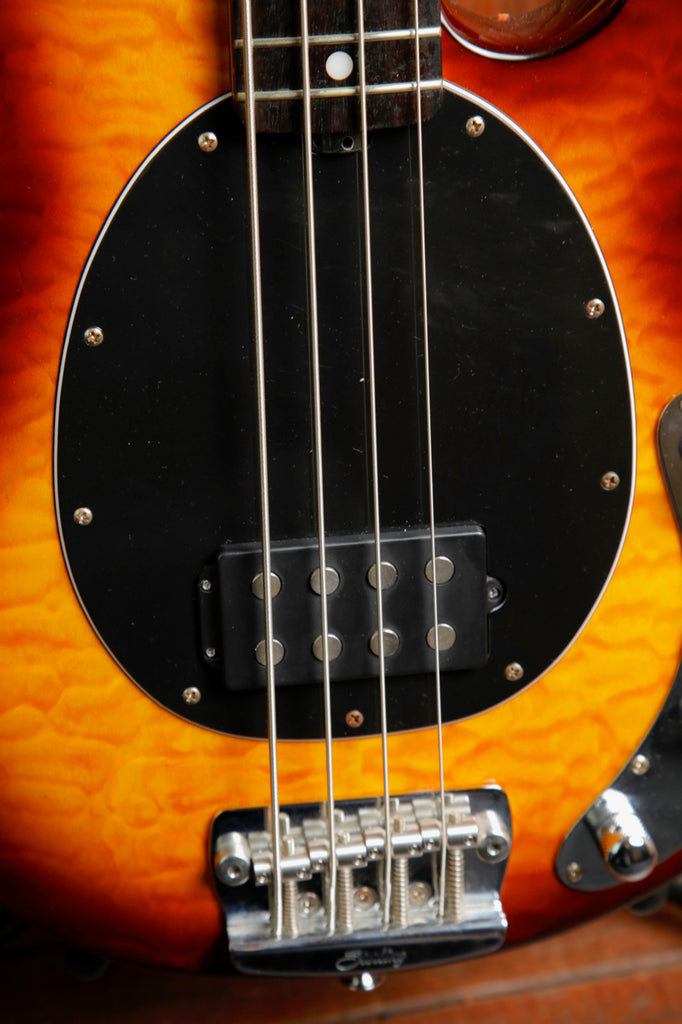 Sterling By Music Man Ray34 Maple Top Sunburst Bass Guitar Pre-Owned
