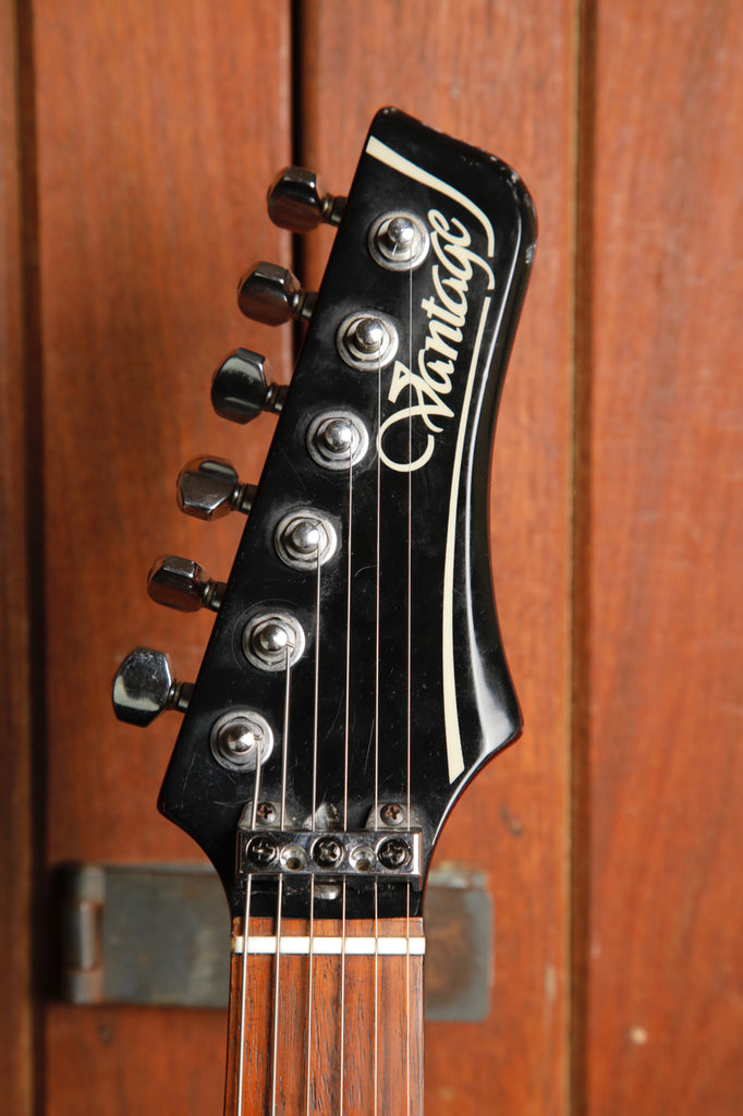 Vantage V-338T Steel Metallic Red HSS Electric Guitar MIJ 1986 Pre-Owned