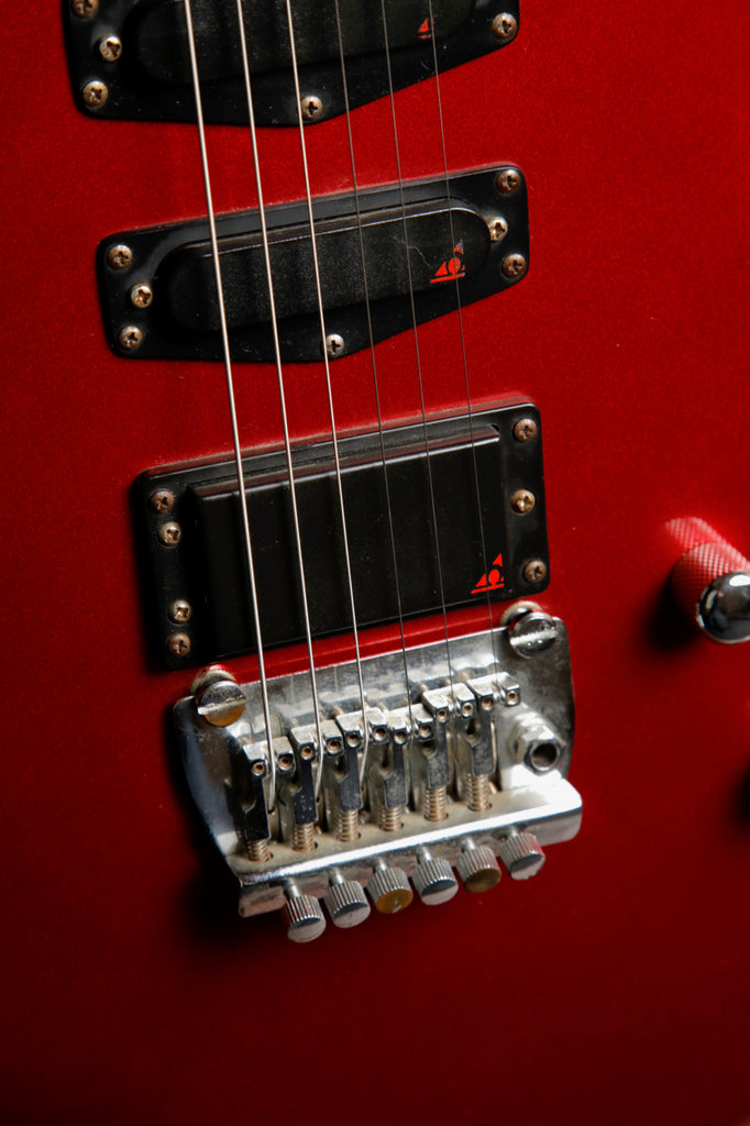 Vantage V-338T Steel Metallic Red HSS Electric Guitar MIJ 1986 Pre-Owned