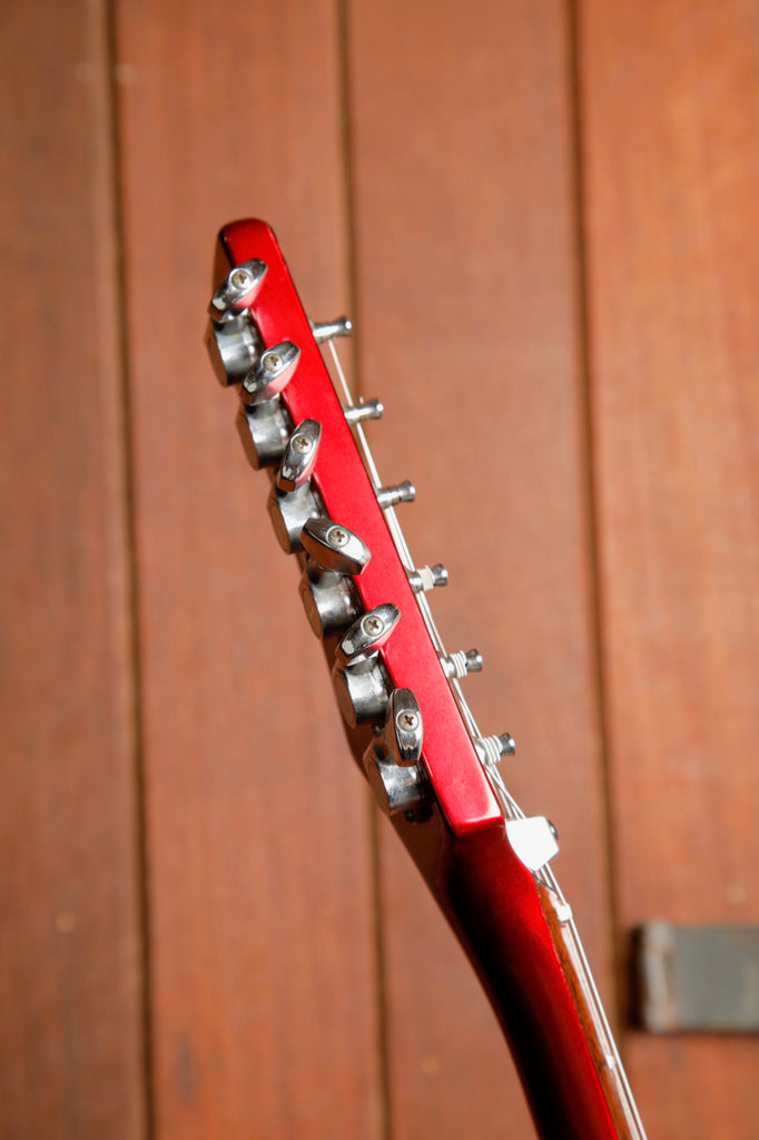 Vantage V-338T Steel Metallic Red HSS Electric Guitar MIJ 1986 Pre-Owned