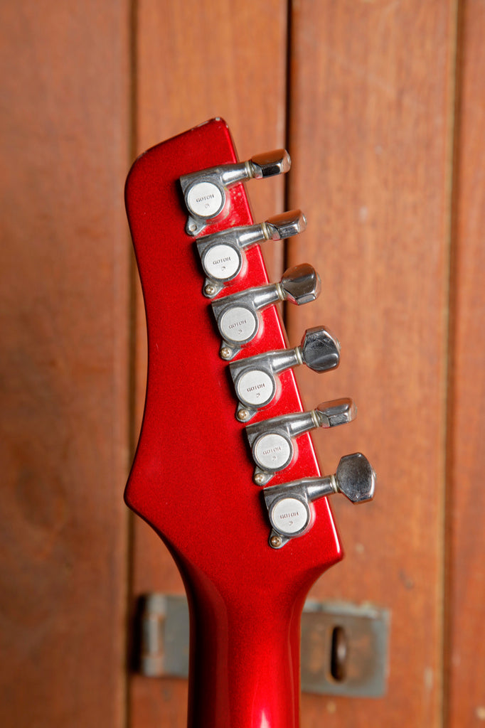 Vantage V-338T Steel Metallic Red HSS Electric Guitar MIJ 1986 Pre-Owned