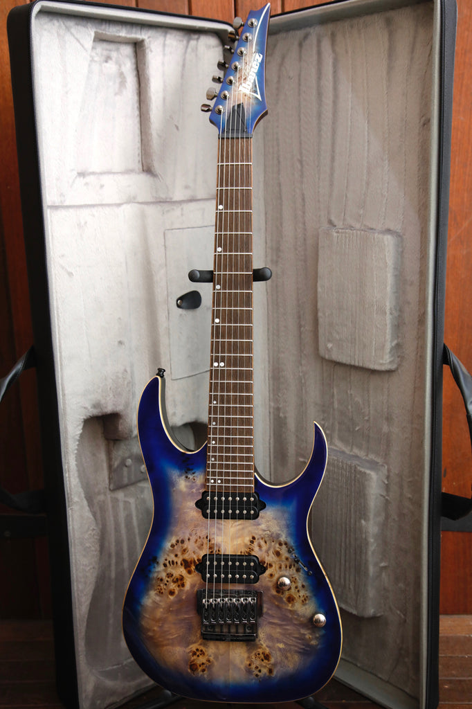 Ibanez RG1027PBF Premium 7-String Electric Guitar Cerulean Blue Burst Pre-Owned