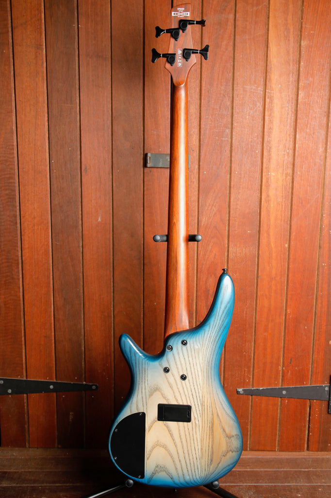 Ibanez SR600E Cosmic Blue Starburst Flat Bass Guitar Pre-Owned