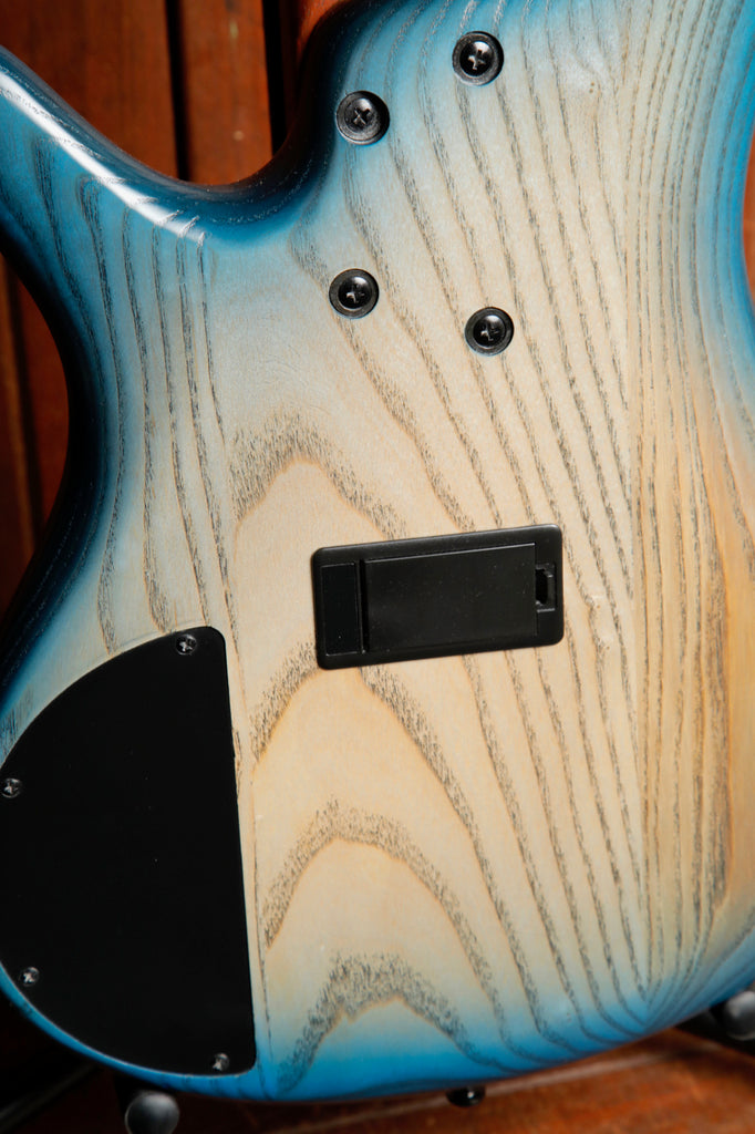 Ibanez SR600E Cosmic Blue Starburst Flat Bass Guitar Pre-Owned