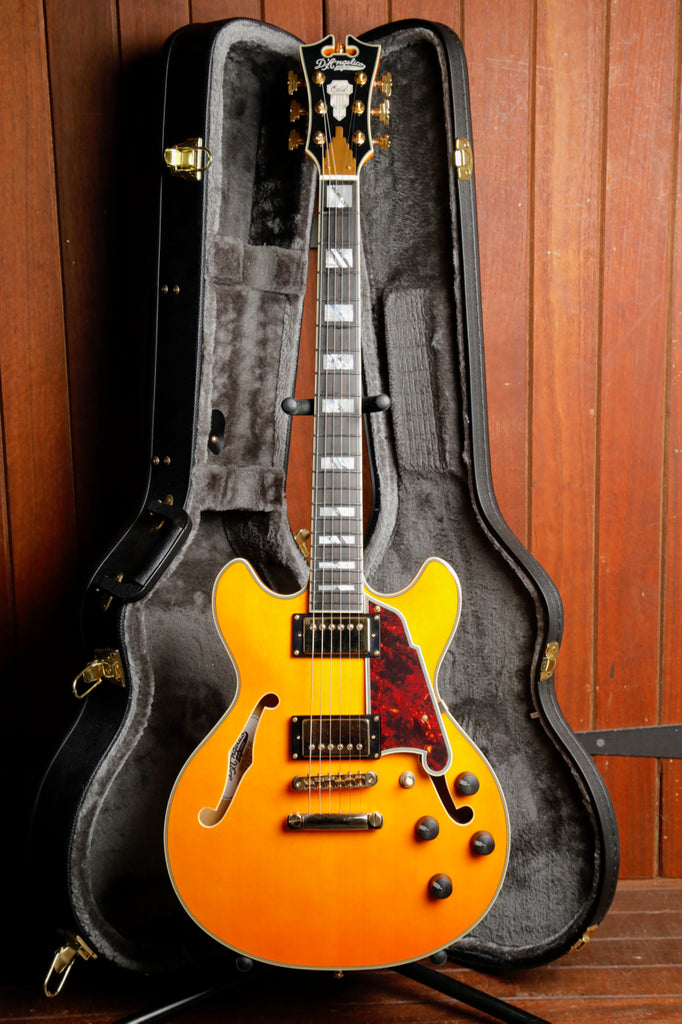 D'Angelico Excel Mini DC Vintage Natural Semi-Hollow Electric Guitar 2021 Pre-Owned