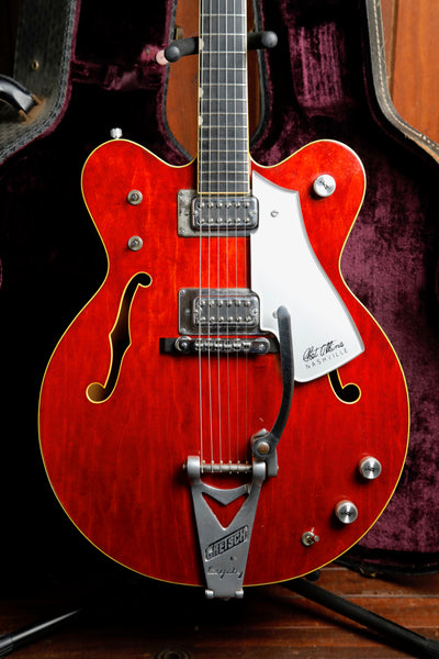 Gretsch 7660 Nashville Chet Atkins Amber Red Hollowbody Electric Guitar 1975 Pre-Owned