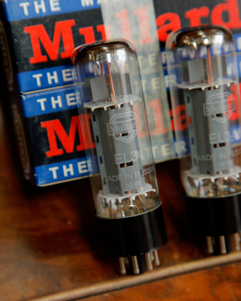 Mullard EL34 Power Amp Valve Matched Set NOS