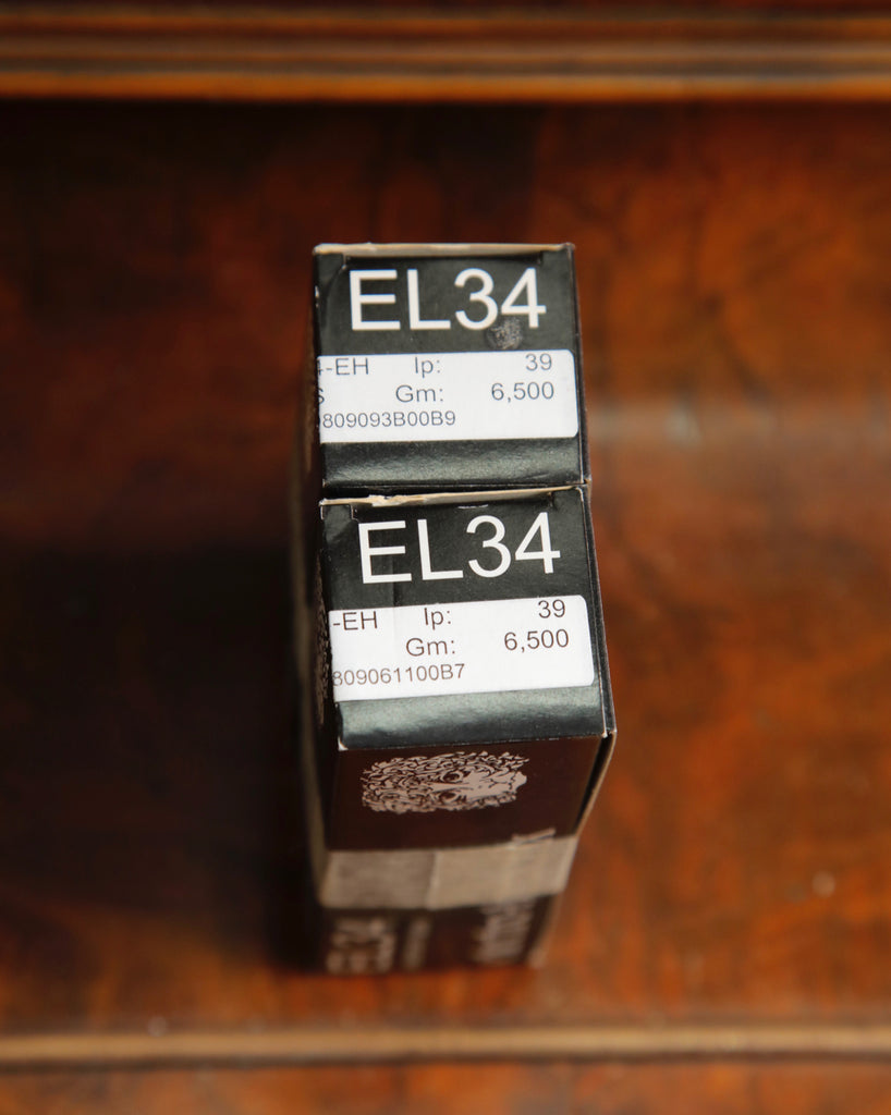 Electro-Harmonix EL34 Matched Valve Set NOS