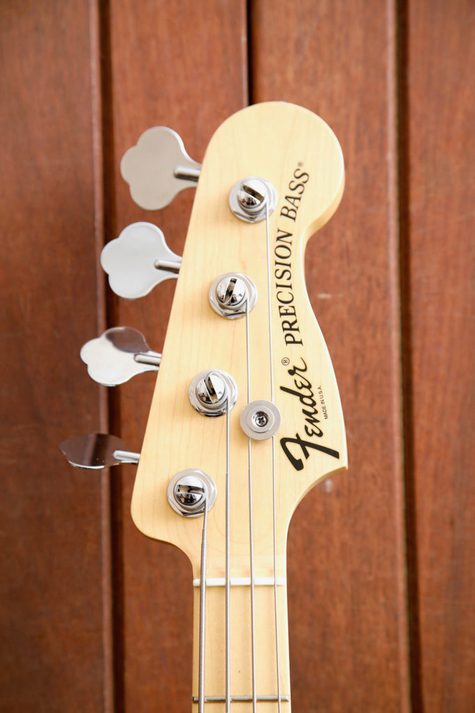 Fender American Deluxe Precision Bass Natural Ash Bass Guitar 2011 Pre-Owned