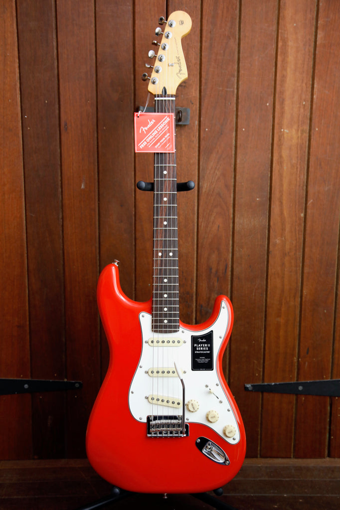 Fender Player II Stratocaster Coral Red Electric Guitar