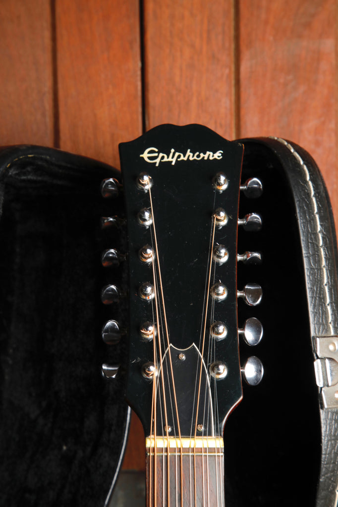 Epiphone FT-160 Texan-12 Sunburst 12-String Acoustic Guitar MIJ 1970s Pre-Owned