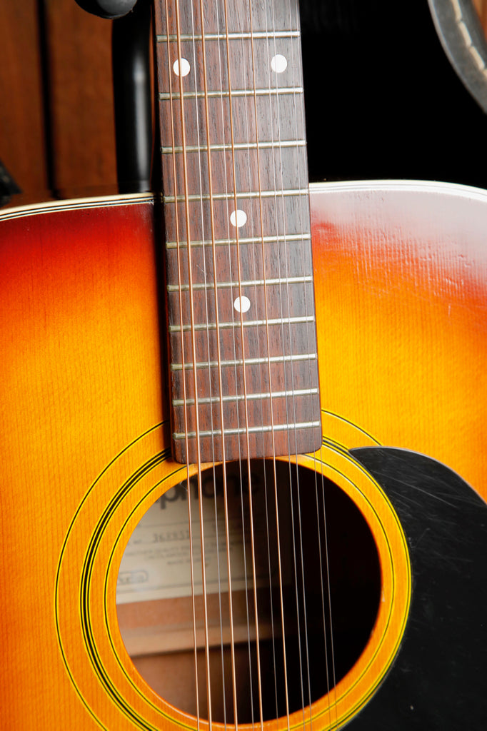 Epiphone FT-160 Texan-12 Sunburst 12-String Acoustic Guitar MIJ 1970s Pre-Owned