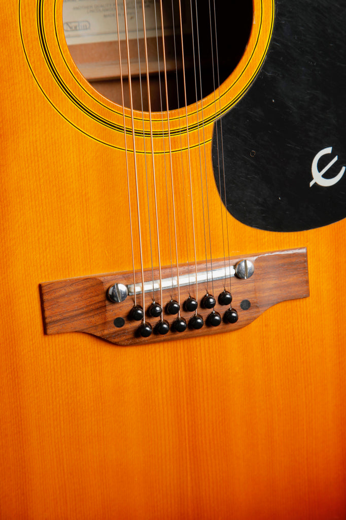 Epiphone FT-160 Texan-12 Sunburst 12-String Acoustic Guitar MIJ 1970s Pre-Owned