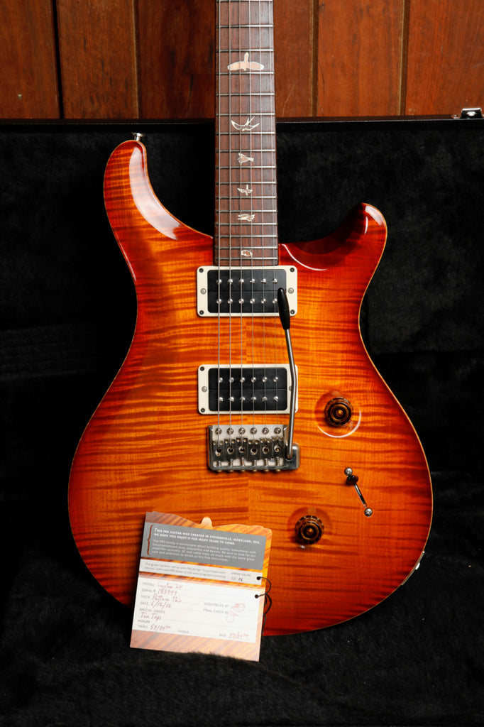 PRS Custom 24 10-Top Dark Cherry Sunburst Electric Guitar 2012 Pre-Owned