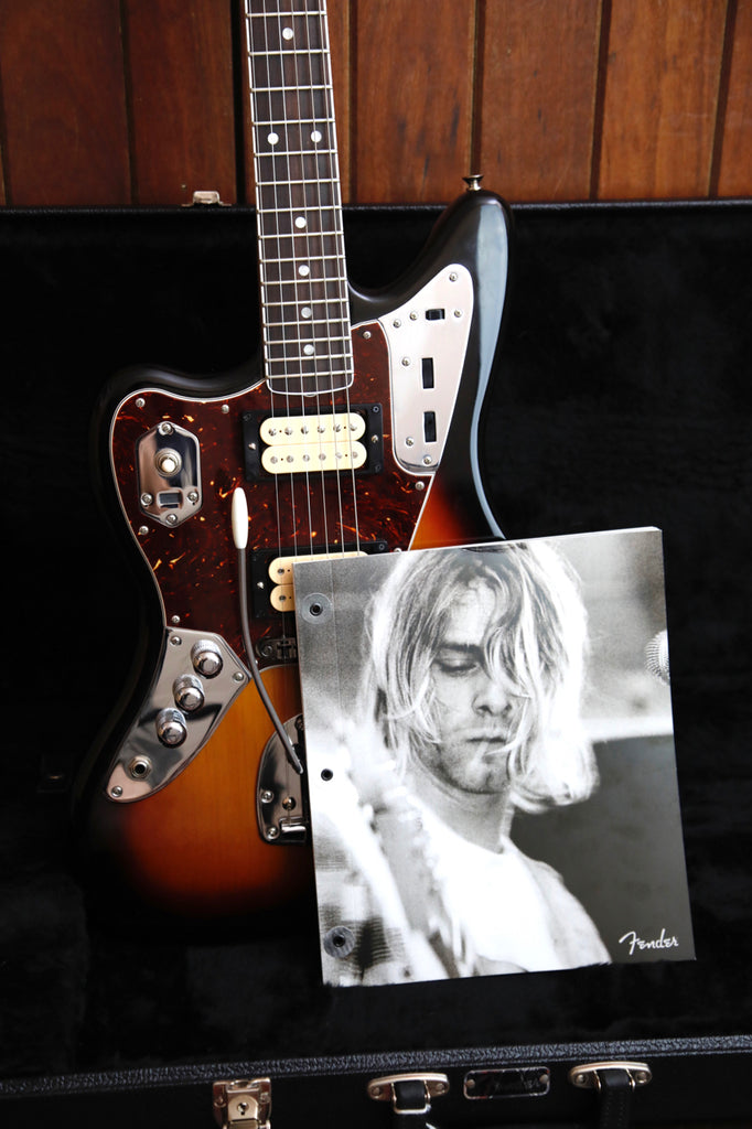 Fender Kurt Cobain Signature Jaguar Left-Handed Sunburst Electric Guitar Pre-Owned