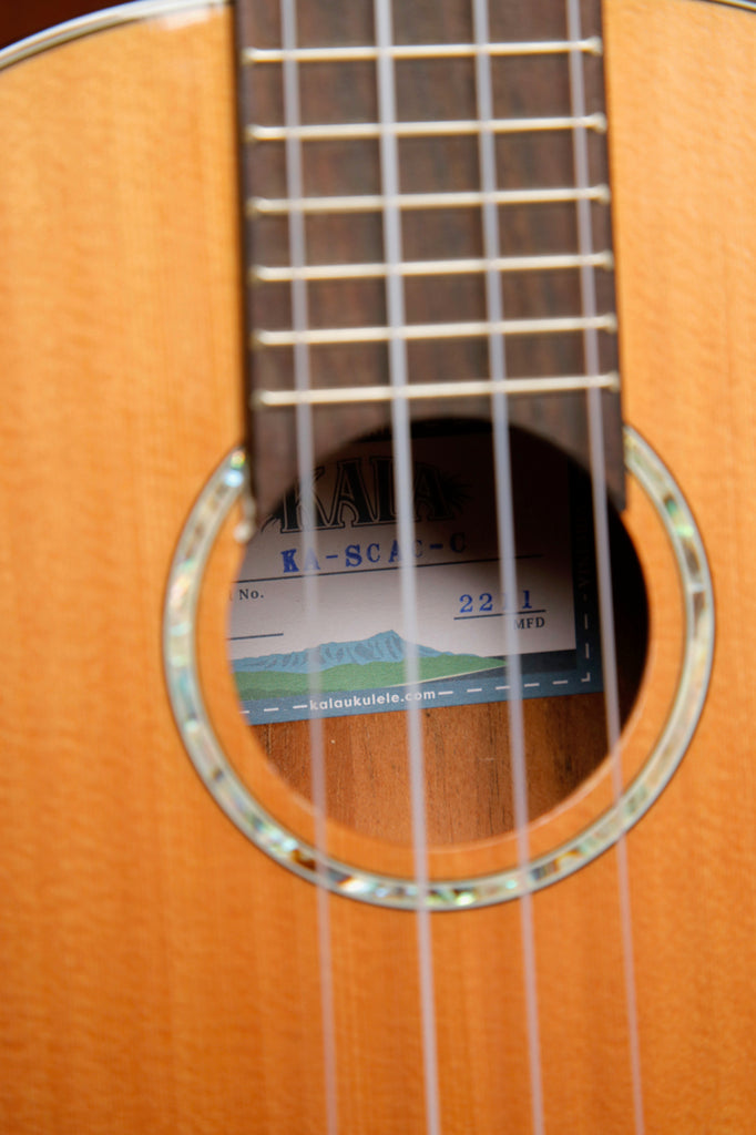 Kala KA-SCAC-C Solid Cedar Top Acacia Concert Ukulele