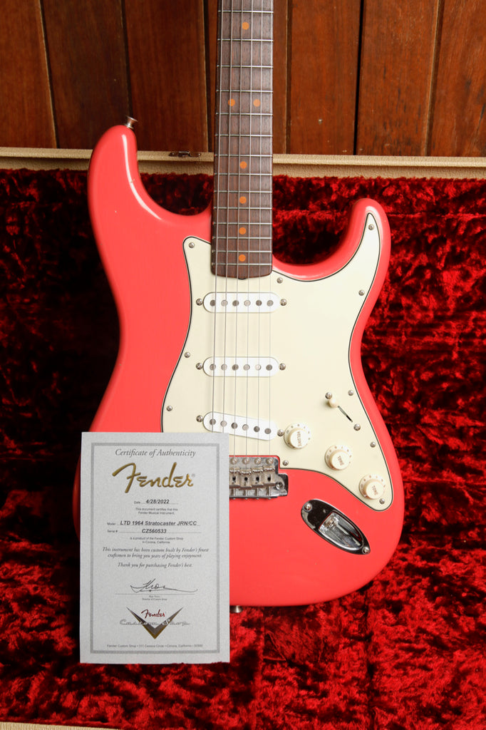 Fender Custom Shop 1964 Stratocaster Journeyman Aged Fiesta Red Electric Guitar Pre-Owned