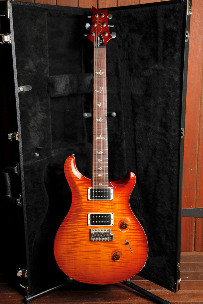 PRS Custom 24 10-Top Dark Cherry Sunburst Electric Guitar 2012 Pre-Owned