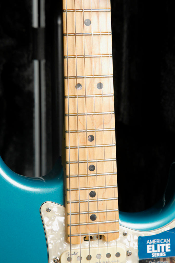 Fender American Elite Stratocaster HSS Shawbucker Electric Guitar Ocean Turquoise 2018 Pre-Owned