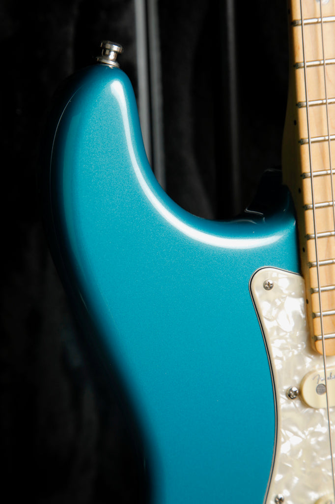 Fender American Elite Stratocaster HSS Shawbucker Electric Guitar Ocean Turquoise 2018 Pre-Owned