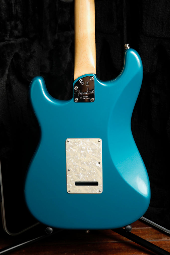 Fender American Elite Stratocaster HSS Shawbucker Electric Guitar Ocean Turquoise 2018 Pre-Owned