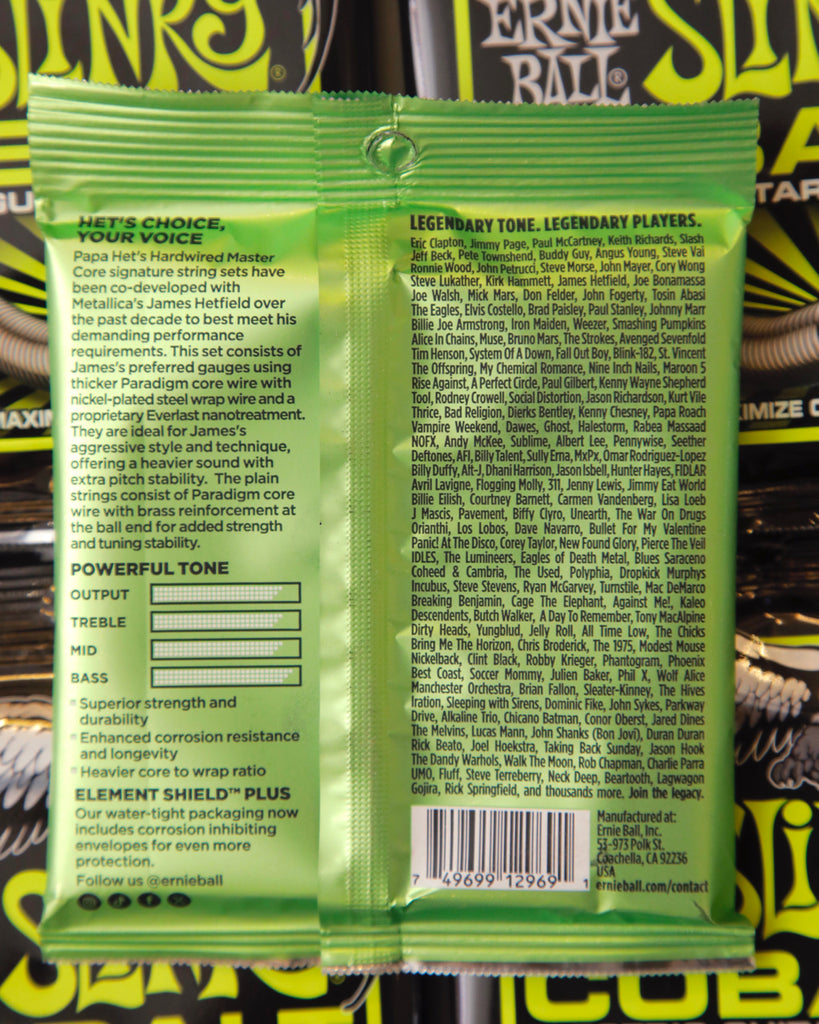 Ernie Ball 11-50 Papa Het's Signature Electric Guitar Strings 2201