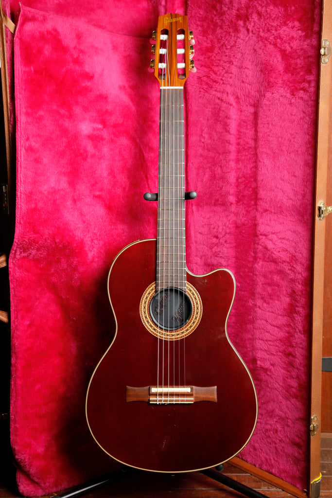 Gibson Chet Atkins CE Wine Red Nylon String Guitar 1993 Pre-Owned