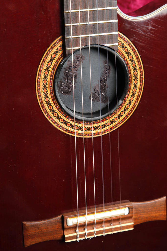 Gibson Chet Atkins CE Wine Red Nylon String Guitar 1993 Pre-Owned