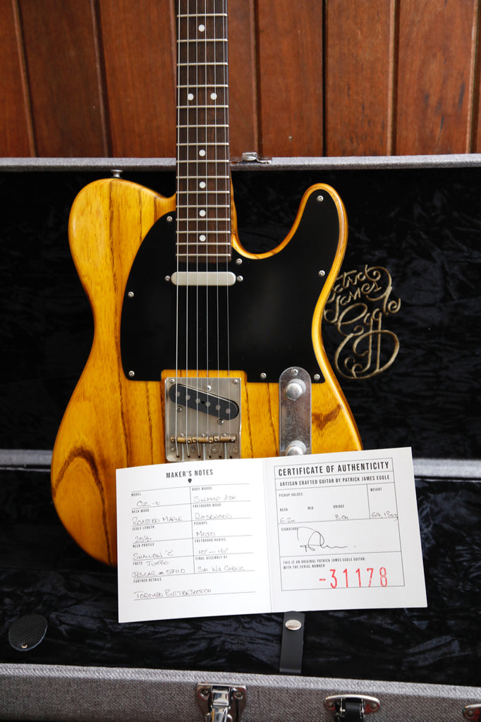 Patrick James Eggle OZ-T-SS-T-BB Trans Blonde Burst Electric Guitar