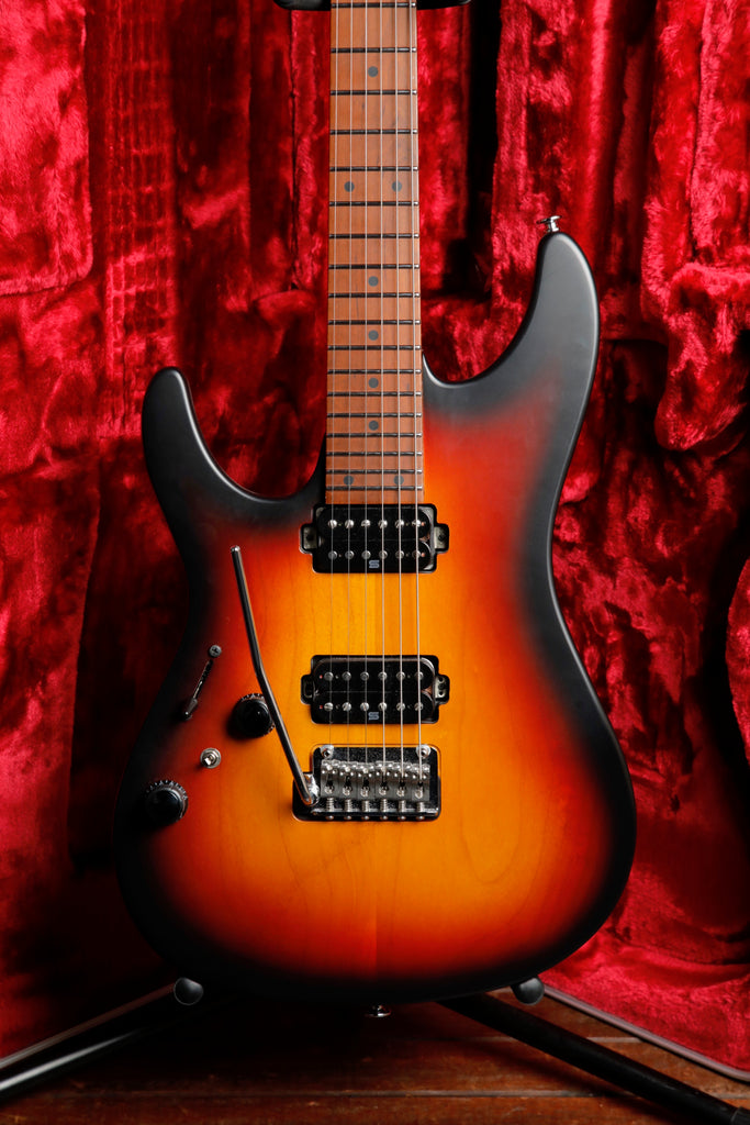 Ibanez Prestige AZ2402L Tri Fade Burst Flat Left Handed Electric Guitar w/Case Pre-Owned