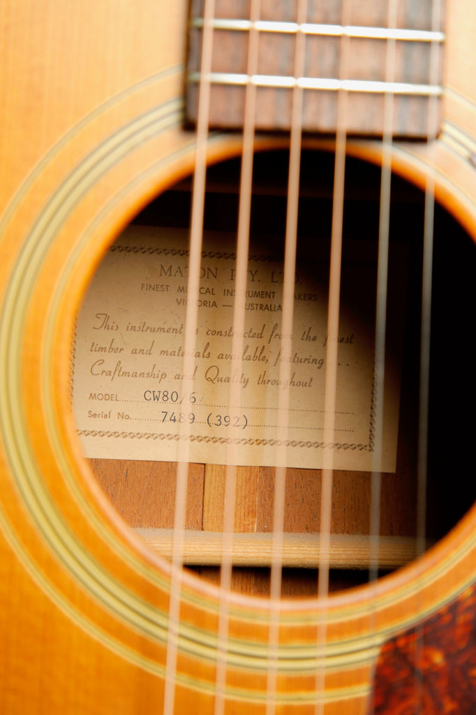 Maton CW80 Dreadnought Acoustic Guitar 1992 Pre-Owned