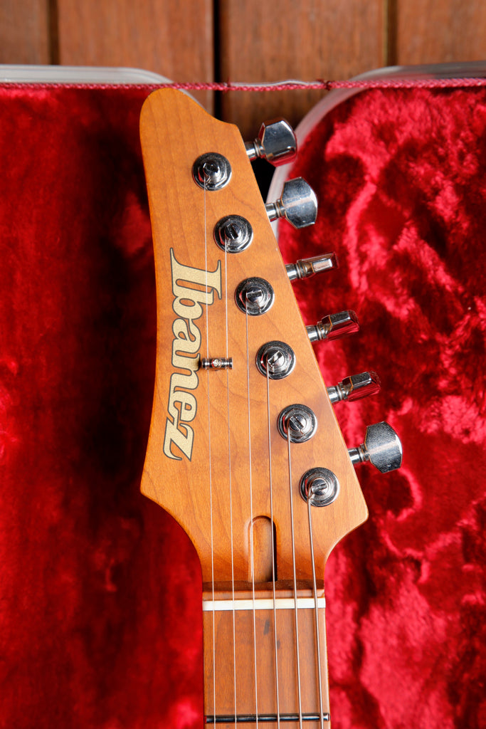 Ibanez Prestige AZ2402L Tri Fade Burst Flat Left Handed Electric Guitar w/Case Pre-Owned