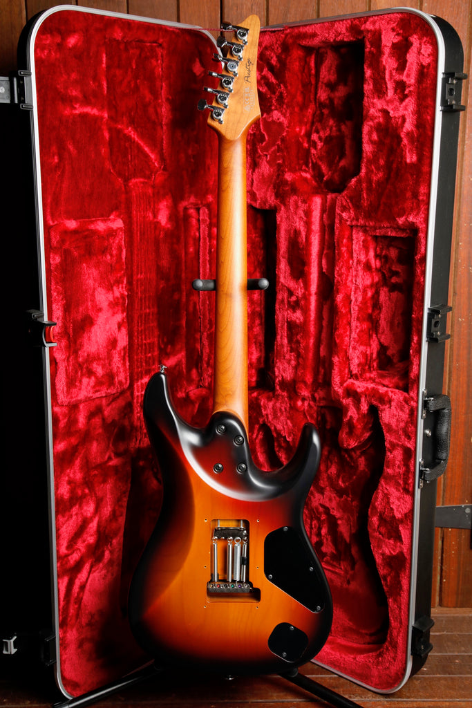 Ibanez Prestige AZ2402L Tri Fade Burst Flat Left Handed Electric Guitar w/Case Pre-Owned