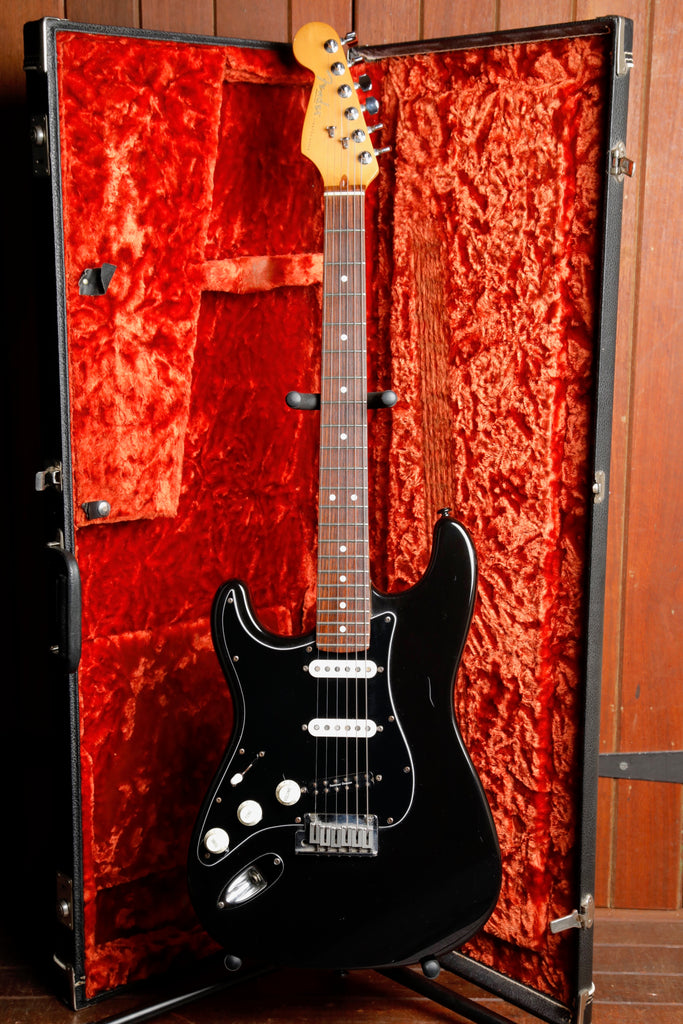 Fender American Standard Stratocaster Left Handed Black Electric Guitar 1996 Pre-Owned