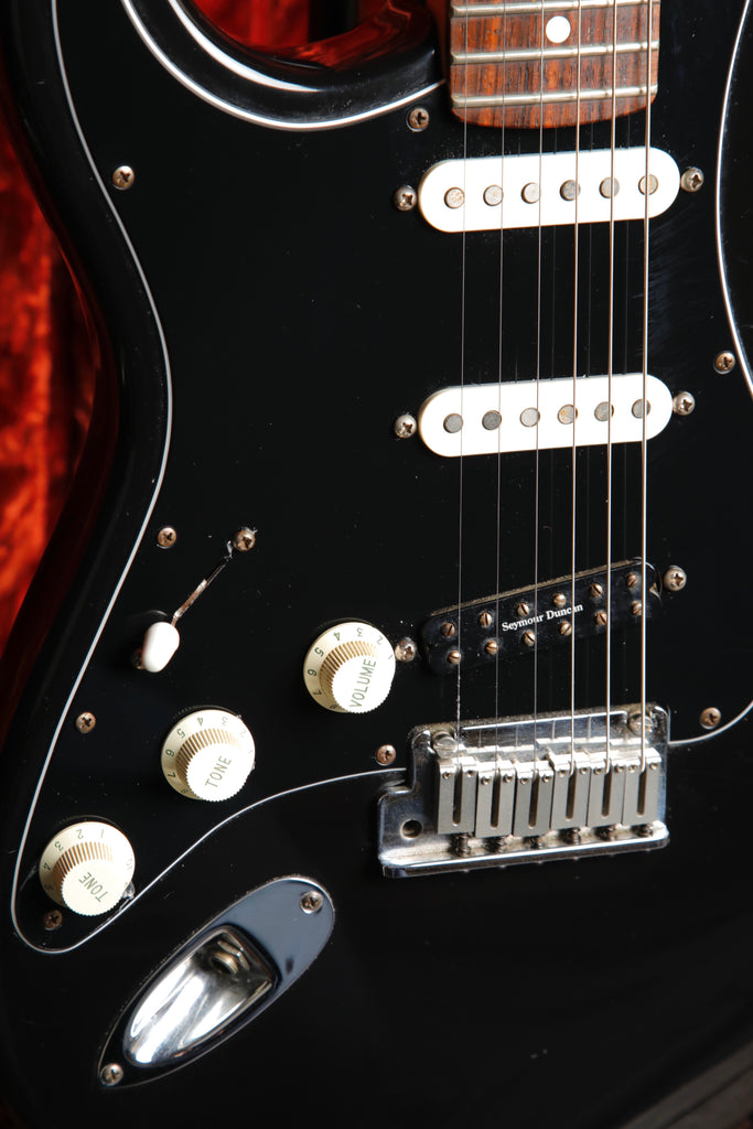 Fender American Standard Stratocaster Left Handed Black Electric Guitar 1996 Pre-Owned