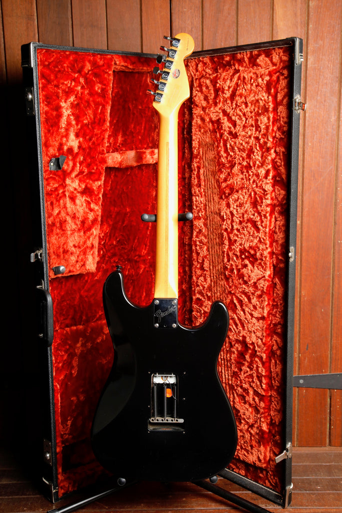 Fender American Standard Stratocaster Left Handed Black Electric Guitar 1996 Pre-Owned