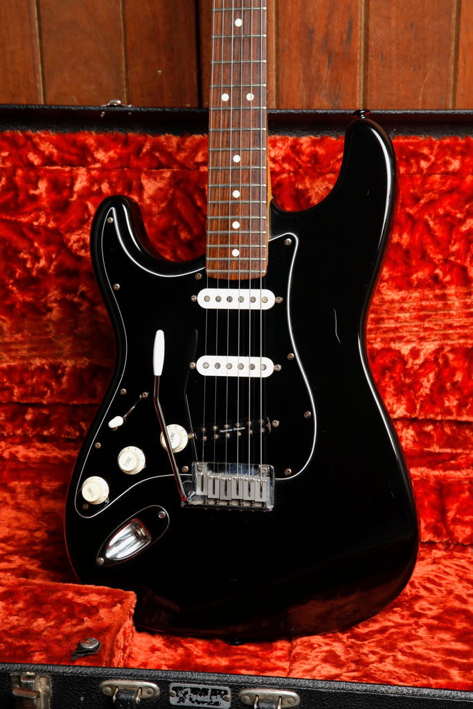 Fender American Standard Stratocaster Left Handed Black Electric Guitar 1996 Pre-Owned