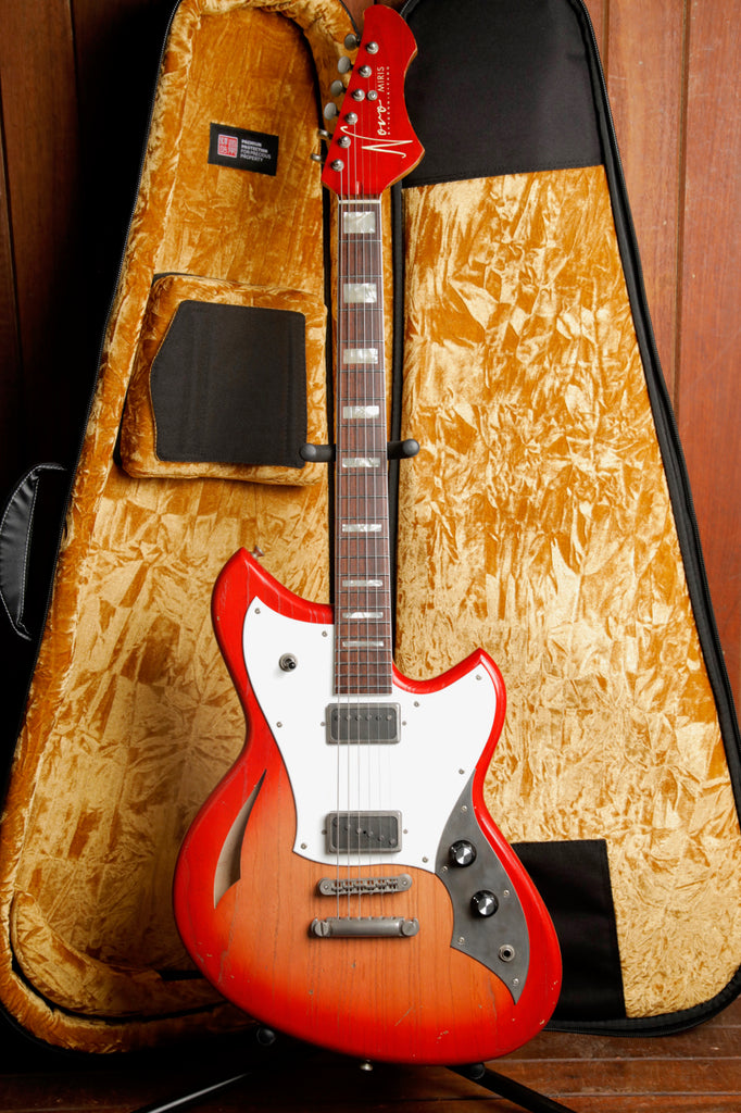 Novo Signature Miris H2 Fire Glow Semi-Hollow body Electric Guitar