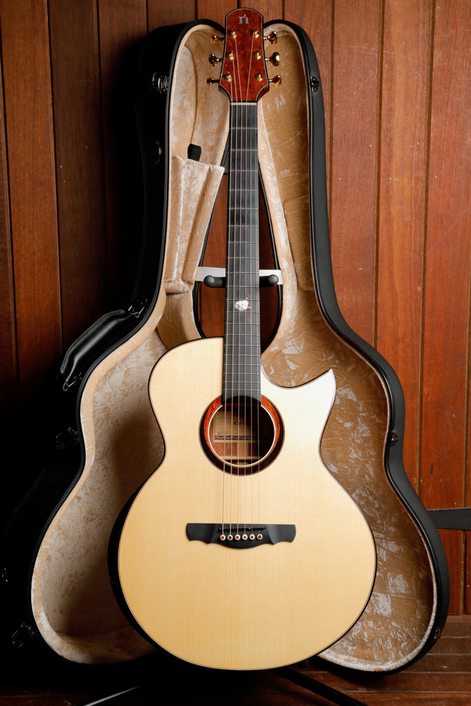 Natasha Kent Nishimura Shima Enaga KN-SE Spruce/Bubinga Acoustic-Electric Guitar Pre-Owned