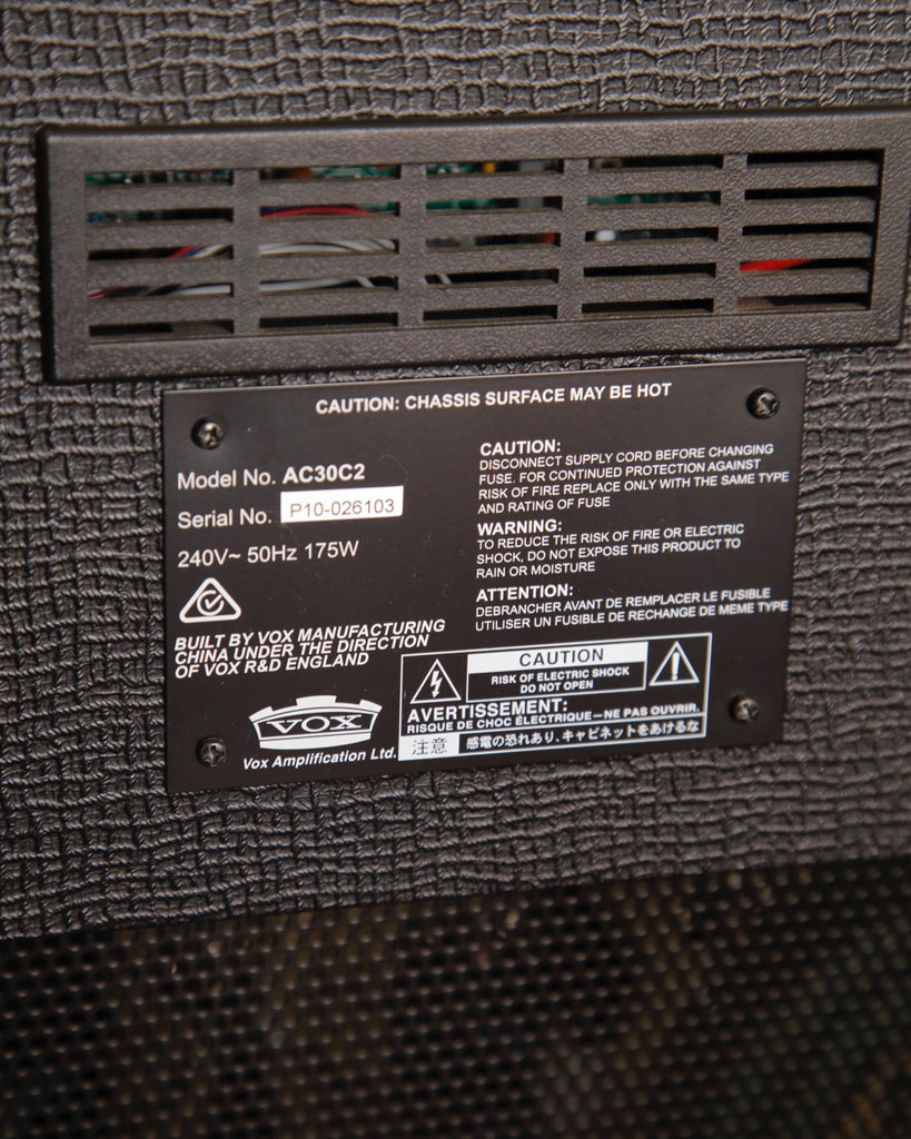 Vox AC30C2 30-Watt 2x12" Valve Combo Guitar Amplifier Pre-Owned