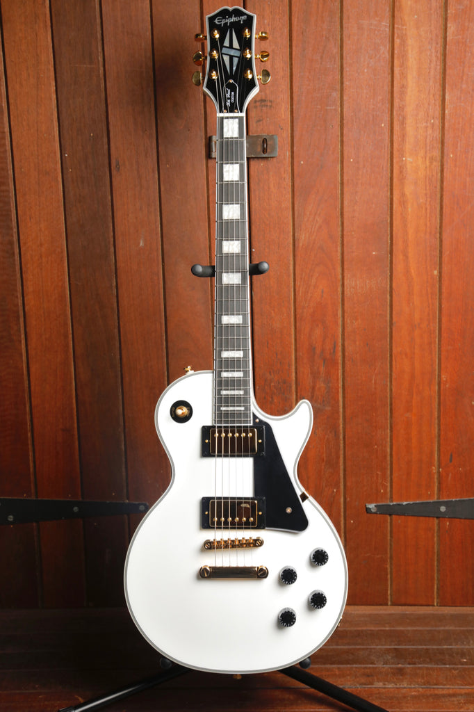 Epiphone Les Paul Custom Alpine White Electric Guitar