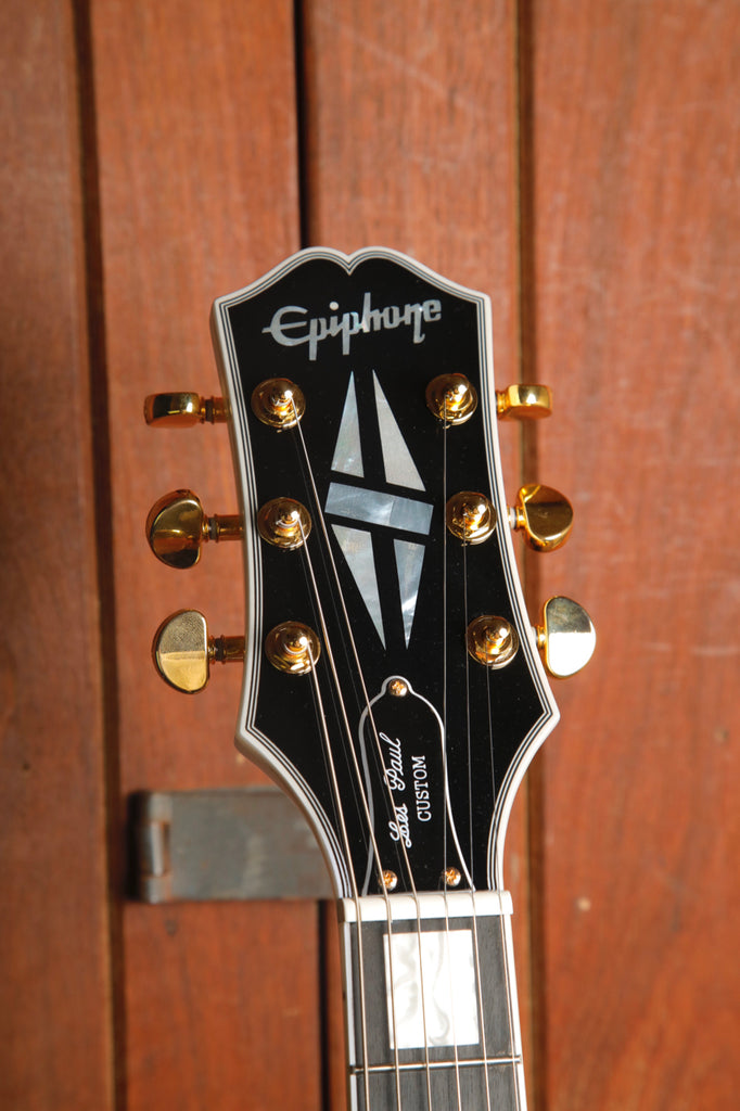 Epiphone Les Paul Custom Alpine White Electric Guitar