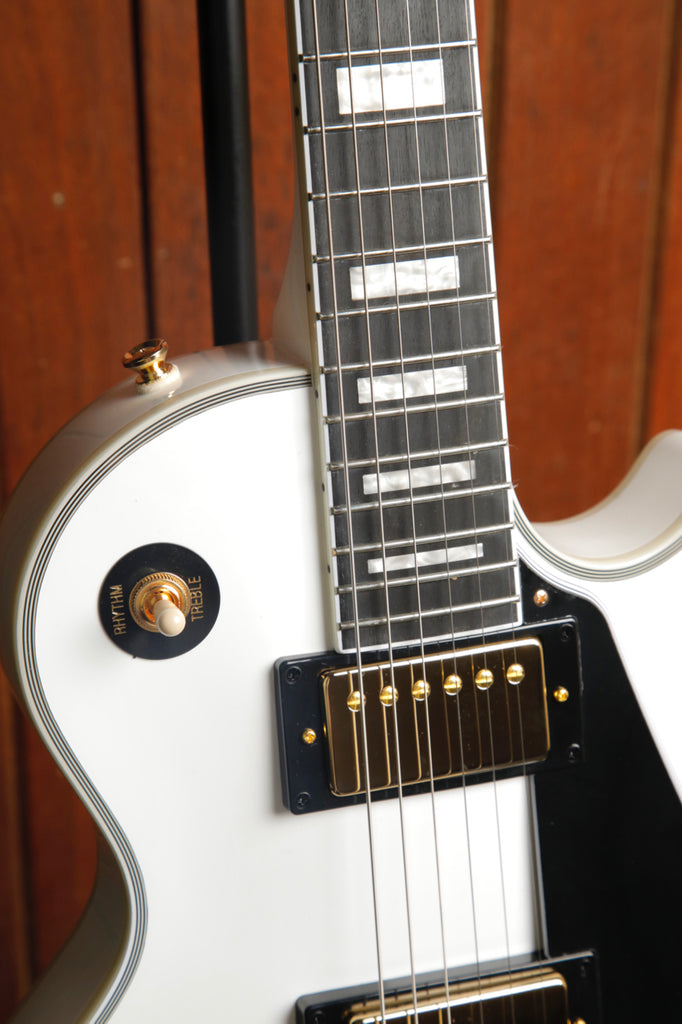 Epiphone Les Paul Custom Alpine White Electric Guitar