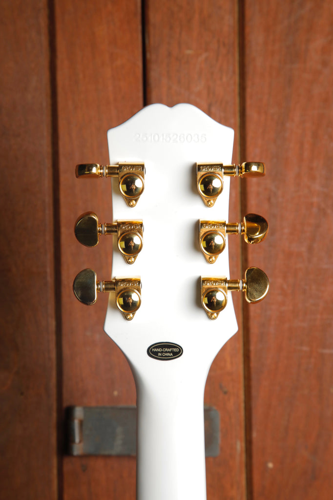 Epiphone Les Paul Custom Alpine White Electric Guitar