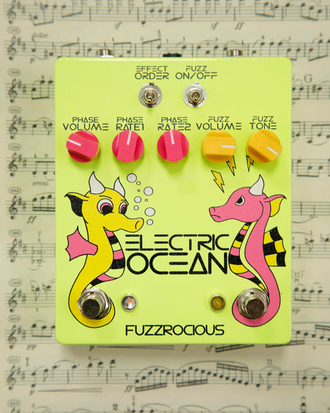 Fuzzrocious Electric Ocean Fuzz-Phaser Pedal Pre-Owned