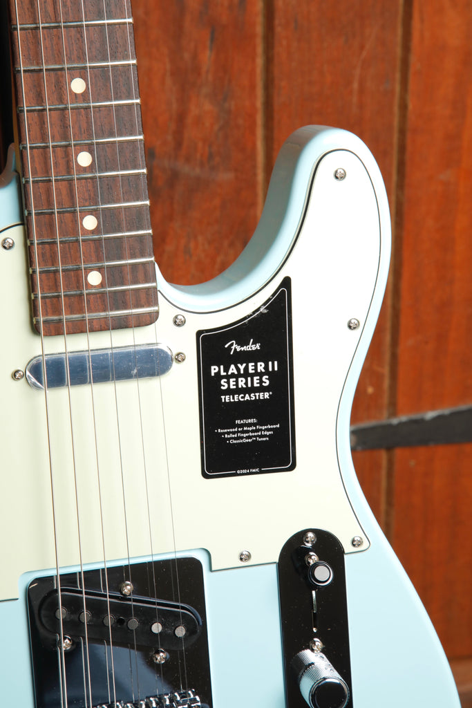 Fender 75th Anniversary Player II Telecaster Daphne Blue Electric Guitar