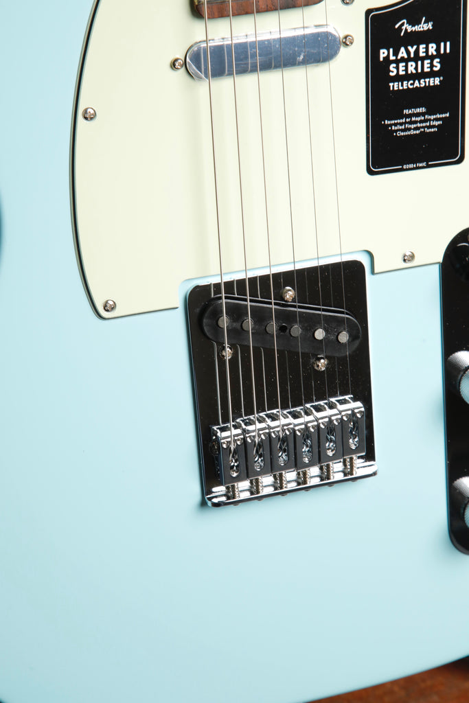 Fender 75th Anniversary Player II Telecaster Daphne Blue Electric Guitar